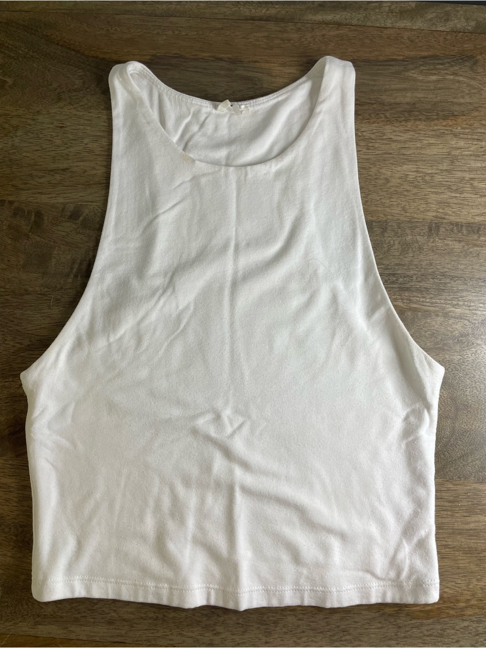 Wilfred White Cropped Tank Top